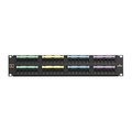 Leviton 48-Port Panel Mod-Telco 2W8P, Voice-Grade, Black 2U 49012-J48